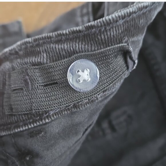 Denim co black denim distressed mini skirt size 11-12 - Picture 6 of 10